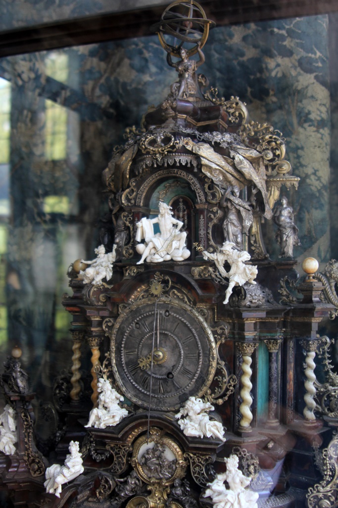 Clock with Ivory Figures